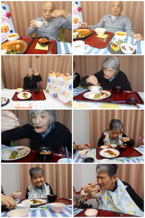 やわらか食誕生日ディナー　２０２１年１１月２２日