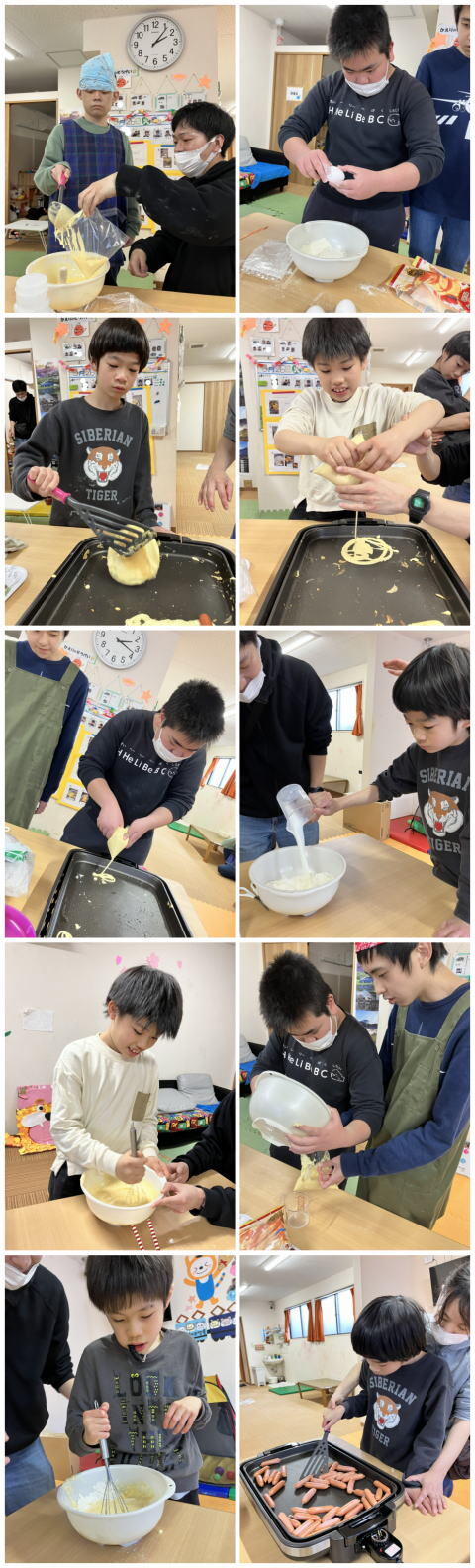 ホットドッグ作り