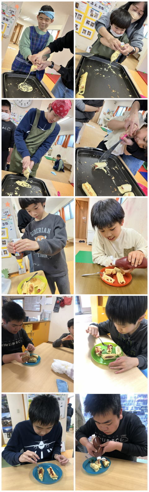ホットドッグ作り