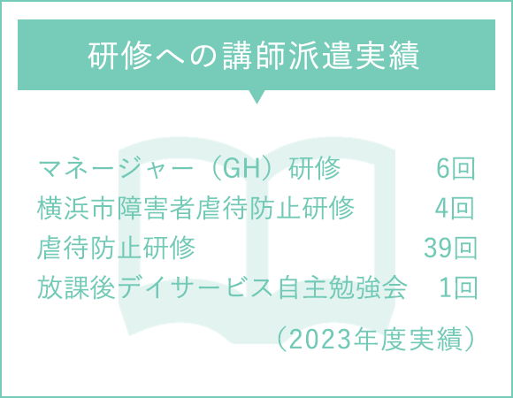 研修への講師派遣実績（2023年度実績）
